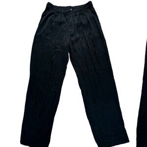 Olivaceous Silk Pants